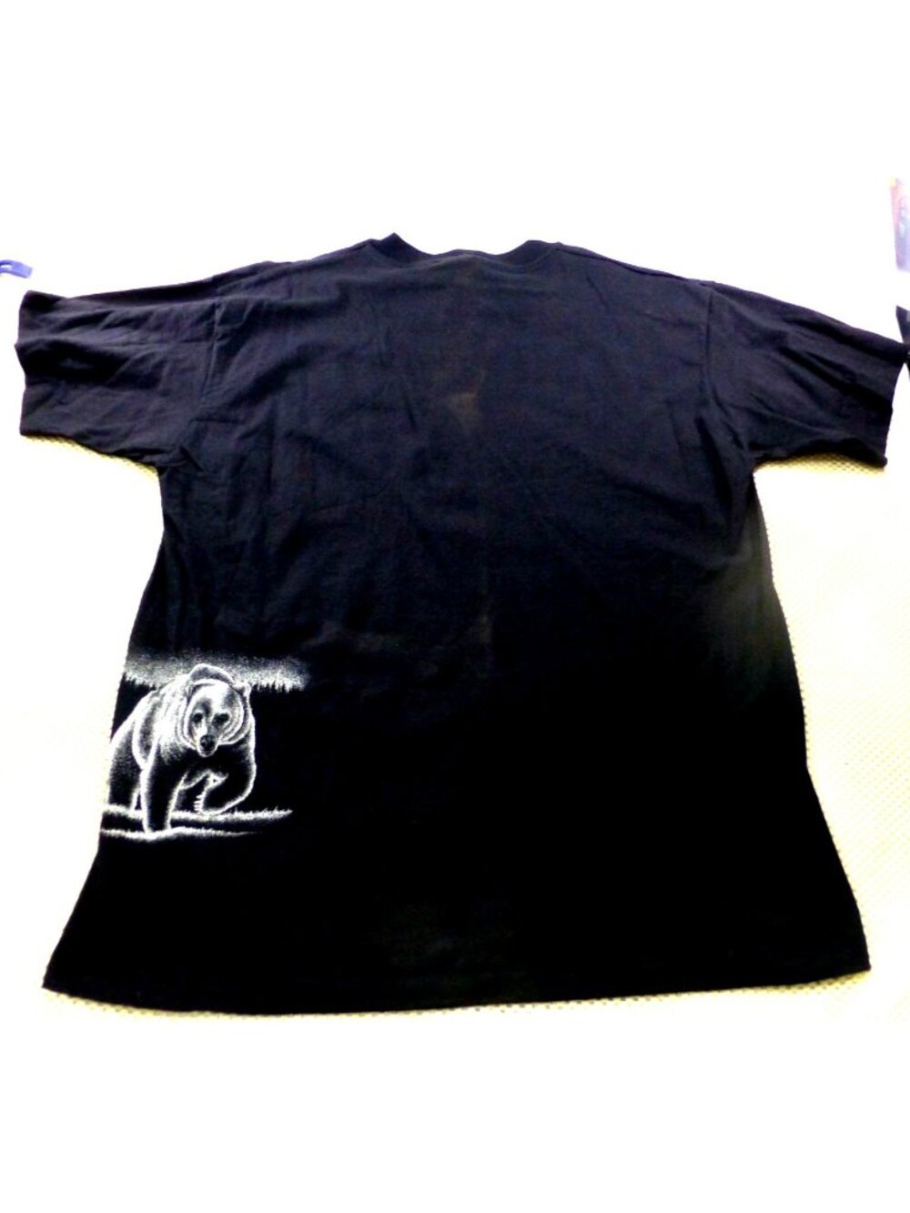 VTG Sherrys Best Black New Mexico Bear Graphic T-Shirt XL 100% Cotton Made In US - Picture 2 of 9